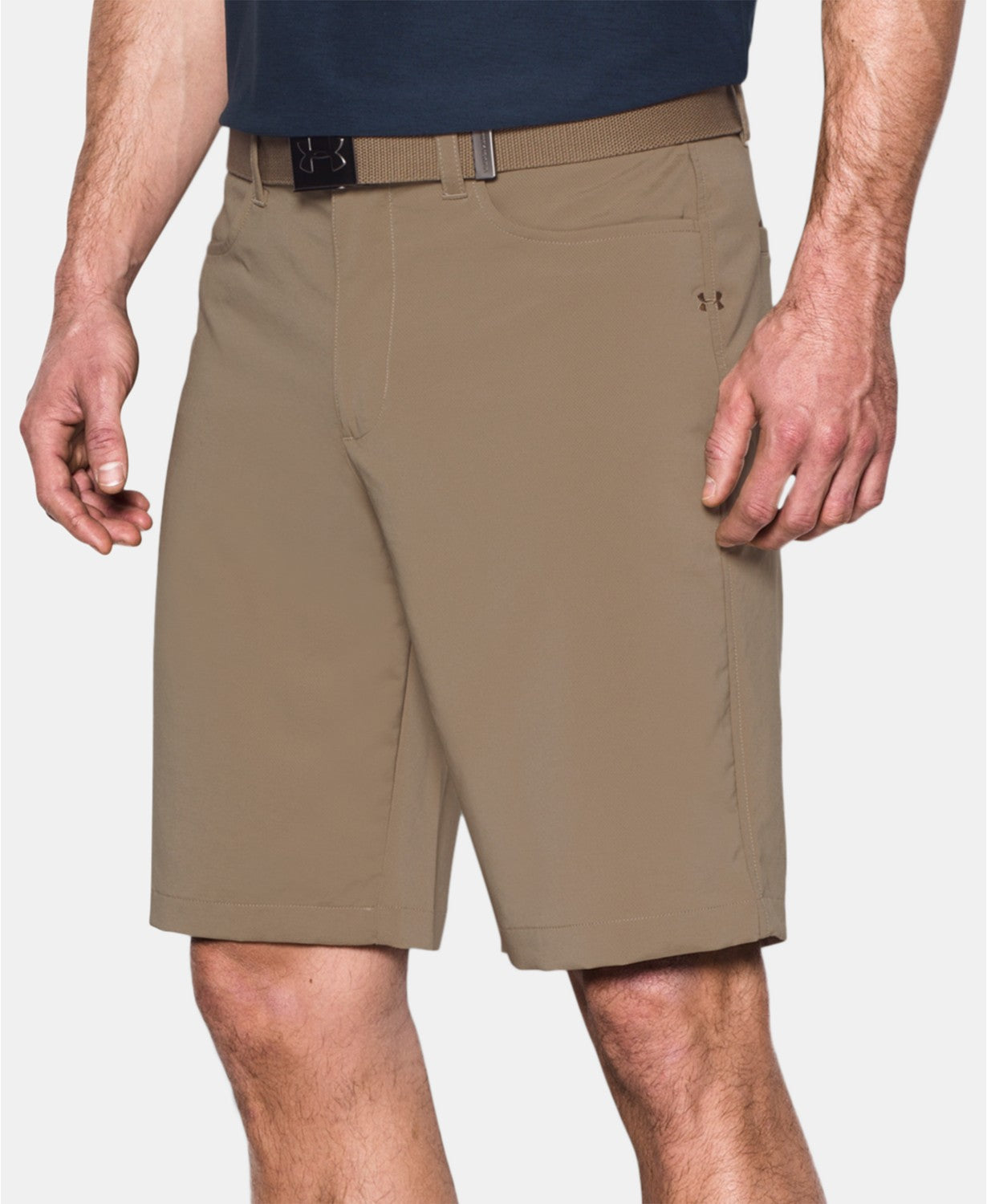 Shorts de golfe Under Armour Ua Tech 11" masculino, bege, tamanho 42