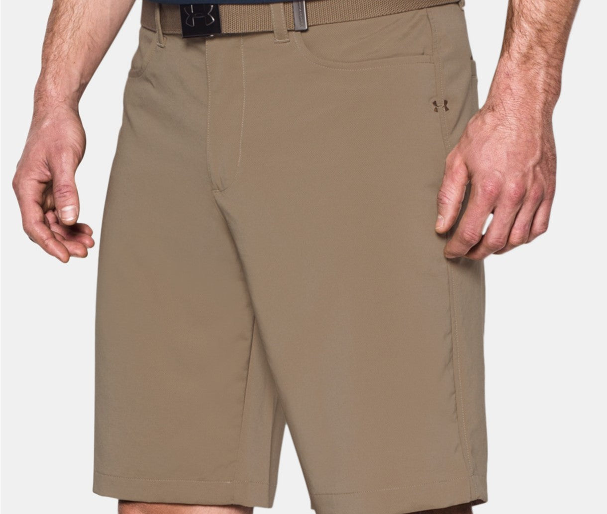 Shorts de golfe Under Armour Ua Tech 11" masculino, bege, tamanho 42