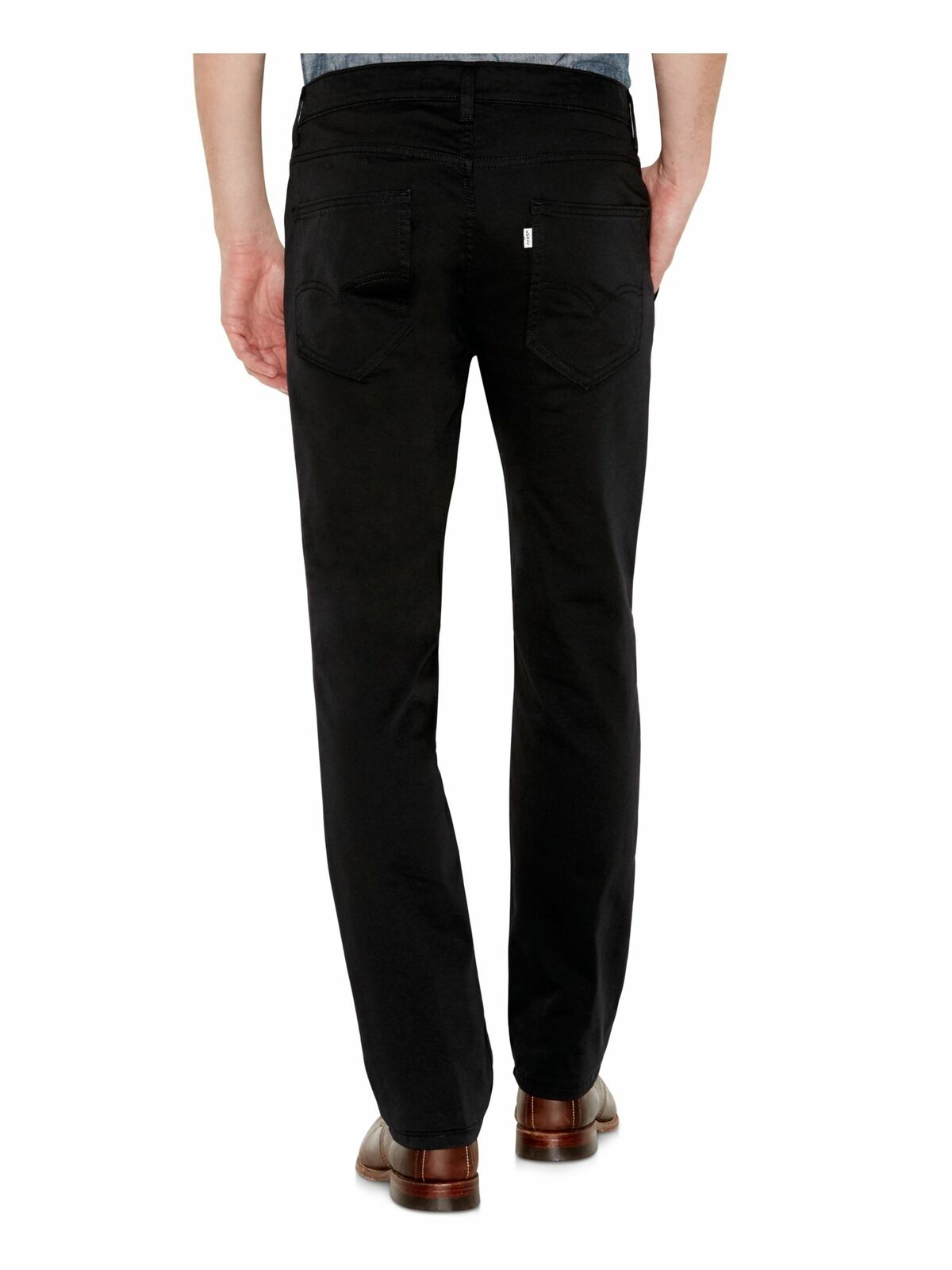 Calças híbridas Levi's Slim Fit Masculinas Pretas Tamanho 36X34