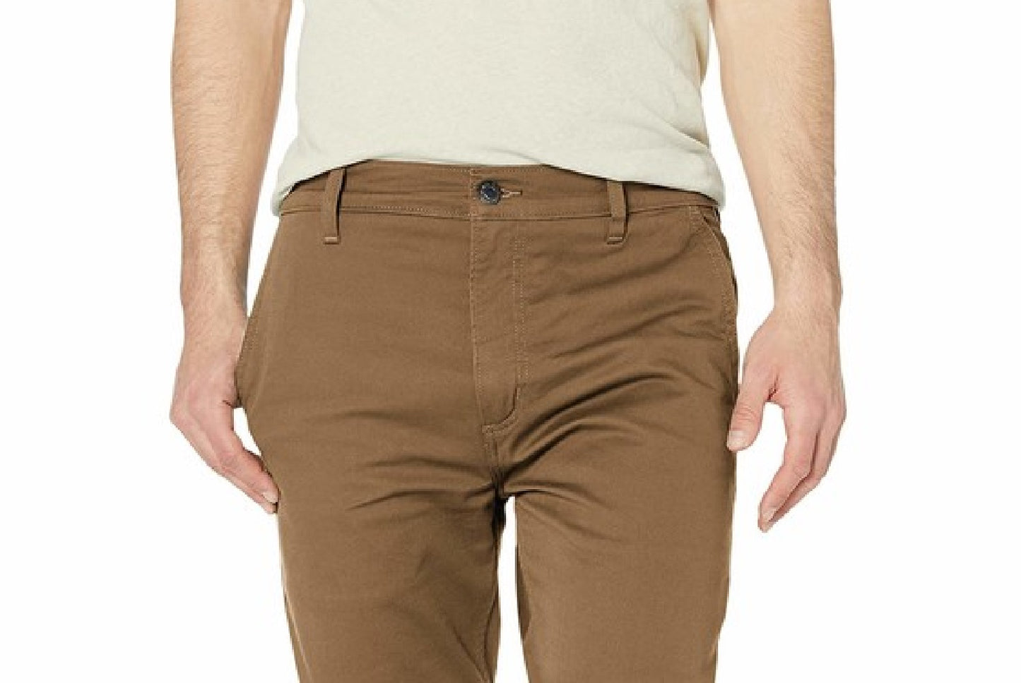 Calças Levi's Masculinas 511 Slim Fit Híbridas Marrom Tamanho 32X34