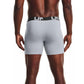 Under Armour Cueca Boxer Masculina Grande, Pacote com 3, Cinza, Tamanho Grande