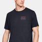 Camiseta gráfica masculina Under Armour, preta, tamanho pequeno