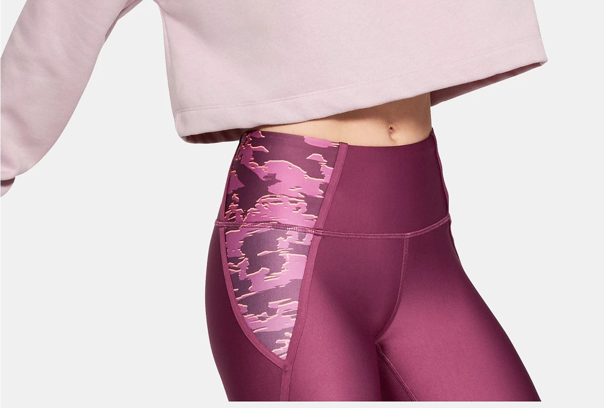 Moletom feminino Under Armour Rival Fleece Cropped Rosa Tamanho Grande