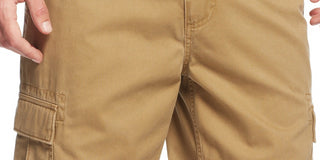 Shorts cargo relaxados com cinto American Rag masculino bege tamanho 30