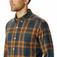 Camisa Columbia Rapid Rivers II Manga Longa Masculina Amarela Tamanho P