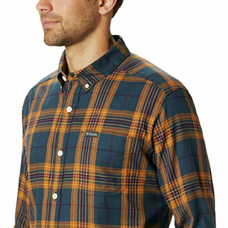 Camisa Columbia Rapid Rivers II Manga Longa Masculina Amarela Tamanho P