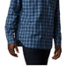 Camisa xadrez Columbia Vapor Ridge III masculina, azul, tamanho 2, extra grande