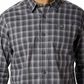 Camisa xadrez Columbia Vapor Ridge III masculina, cor carvão, tamanho pequeno