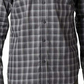Camisa xadrez Columbia Vapor Ridge III masculina, cor carvão, tamanho pequeno