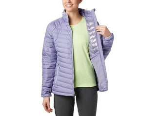 Jaqueta Columbia Powder Lite Feminina Roxa Tamanho Pequeno Petite