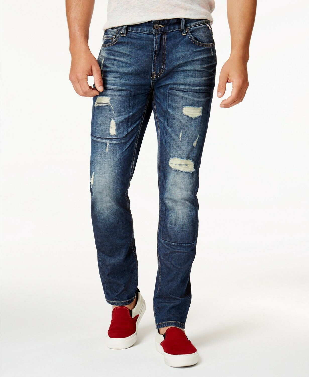 American Rag Masculino Riverview Wash Envelhecido Slim Stretch Tamanho 30x30