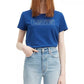 Camiseta Levi's Feminina Cotton The Perfect Tee Logo Graphic Azul Marinho Tamanho P