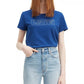 Camiseta Levi's Feminina Cotton The Perfect Tee Logo Graphic T-Shirt Azul Marinho Tamanho Médio