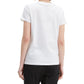 Camiseta Levi's The Perfect Tee Feminina com Estampa de Lantejoulas, Branca, Tamanho Médio