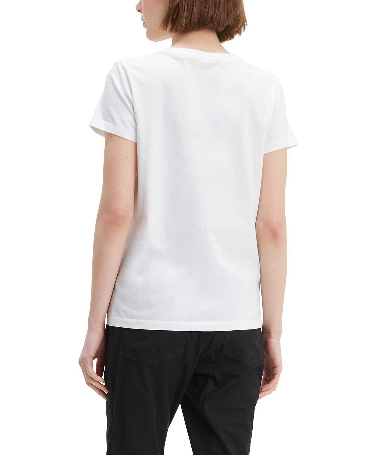 Camiseta Levi's The Perfect Tee Feminina com Estampa de Lantejoulas, Branca, Tamanho Médio