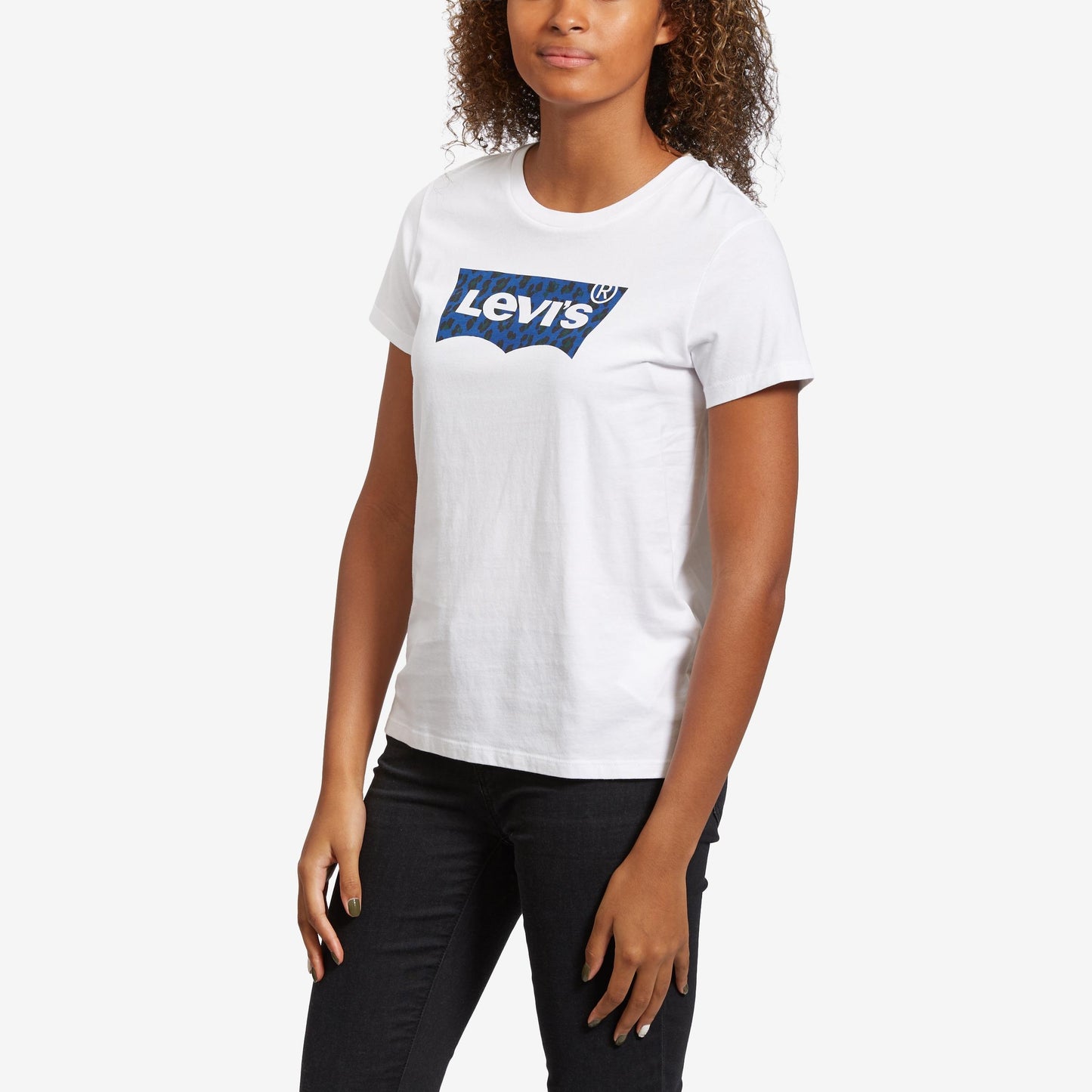 Camiseta Levi's Feminina de Algodão com Logotipo e Estampa Branca, Tamanho XS