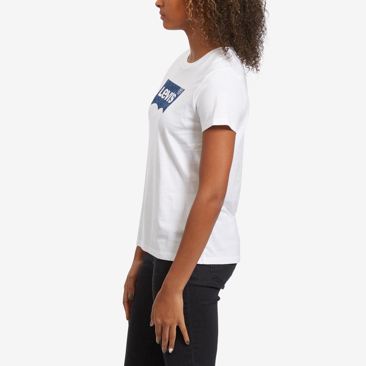 Camiseta Levi's Feminina de Algodão com Logotipo e Estampa Branca, Tamanho XS
