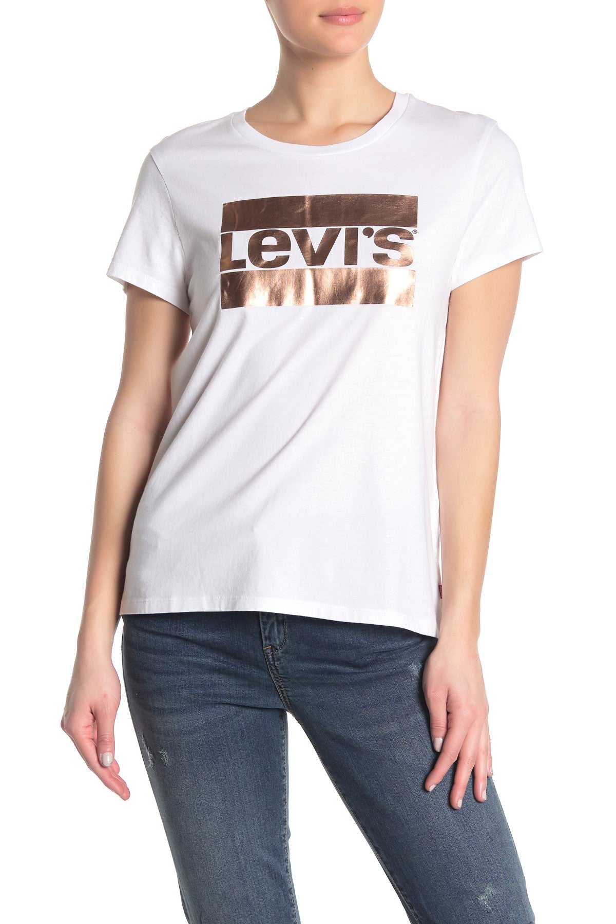 Camiseta Levi's The Perfect Graphic Feminina Branca Tamanho P