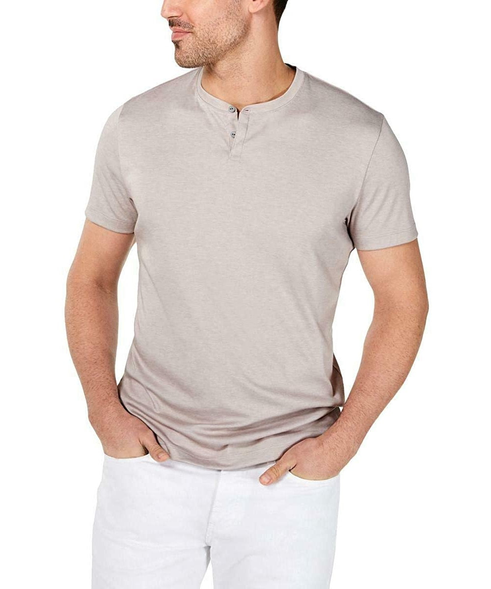 Calça Henley Stretch Soft Touch Masculina Alfani Cinza Tamanho Extra Grande