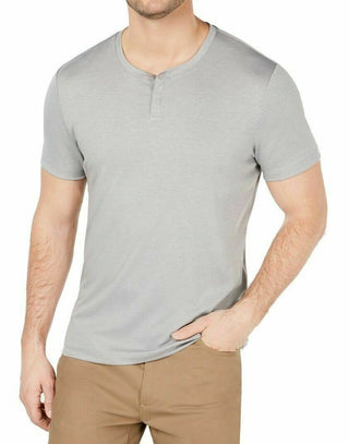 Calça Alfani Masculina Soft Touch Stretch Henley Cinza Tamanho P
