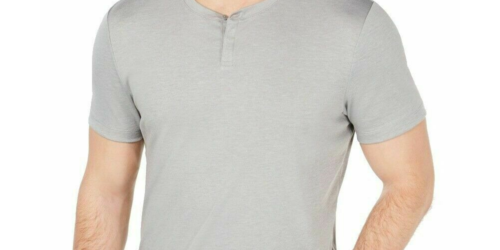 Calça Alfani Masculina Soft Touch Stretch Henley Cinza Tamanho P