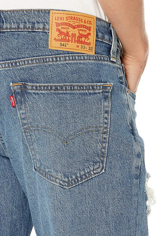 Levi' Men's 541 Athletic-Fit Blue Comet Camo Jeans Size 40 x32
