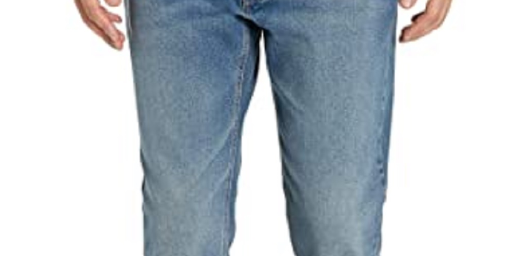 Calça Jeans Levi's 541 Athletic Fit Rasgada Masculina Azul Médio Tamanho 36X34