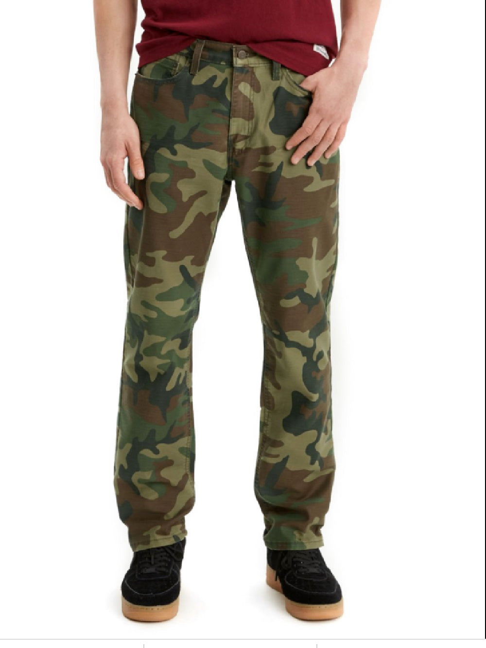 Calça jeans Levi's 541 Athletic Fit Camo Masculina Verde Tamanho 32X30