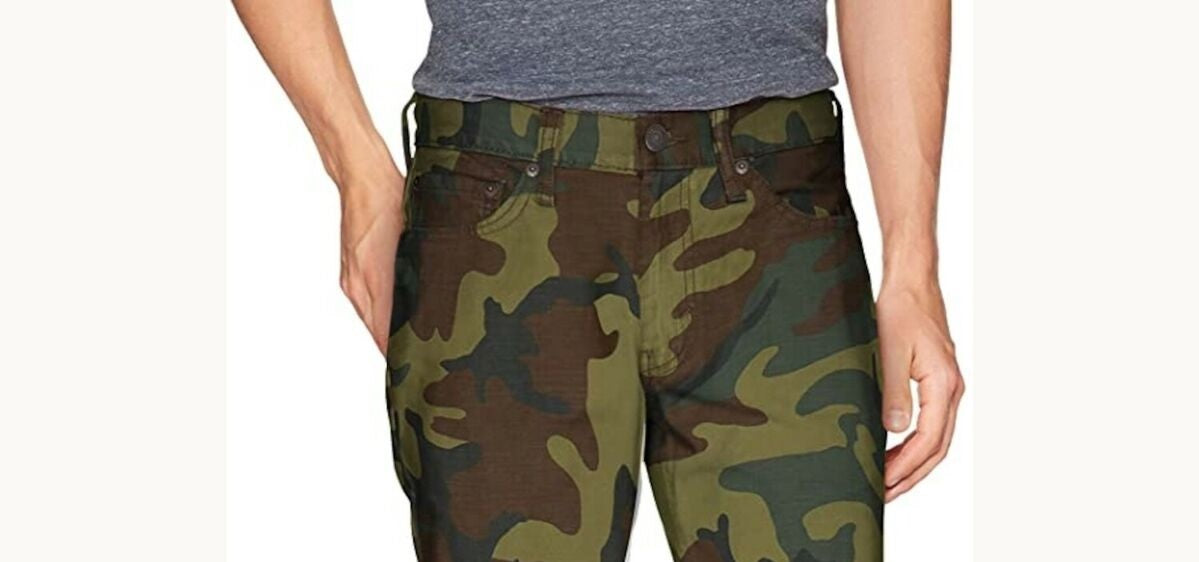 Calça jeans Levi's 541 Athletic Fit Camo Masculina Verde Tamanho 42X30