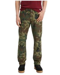 Calça jeans Levi's 541 Athletic Fit Camo Masculina Verde Tamanho 34X32