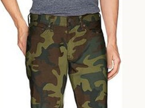 Calça jeans Levi's 541 Athletic Fit Camo Masculina Verde Tamanho 34X32