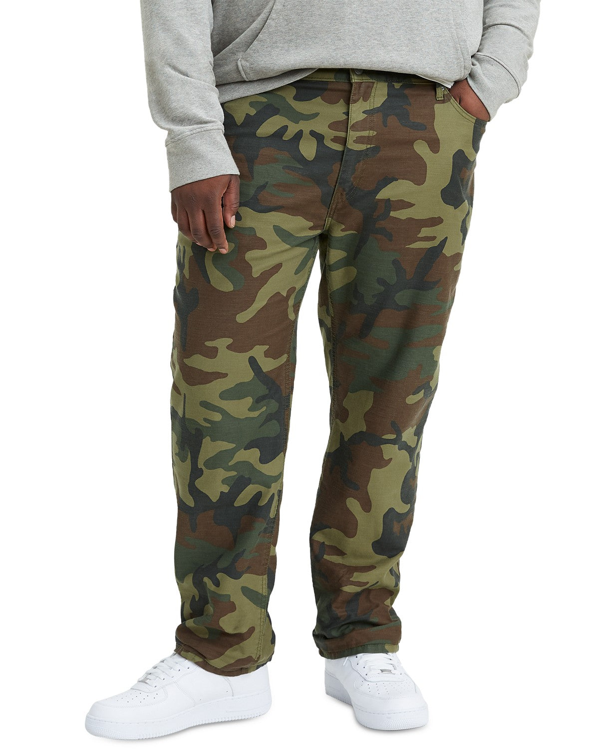 Calça jeans Levi's 541 Athletic Fit Camo Masculina Verde Tamanho 40x30