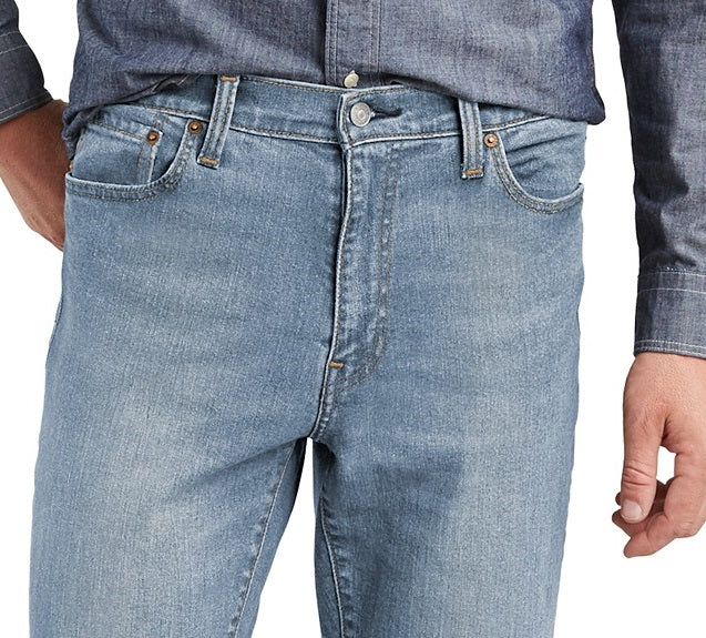 Calça jeans Levi's 541 Athletic Fit All Season Tech rasgada e reparada, azul, tamanho 34x30