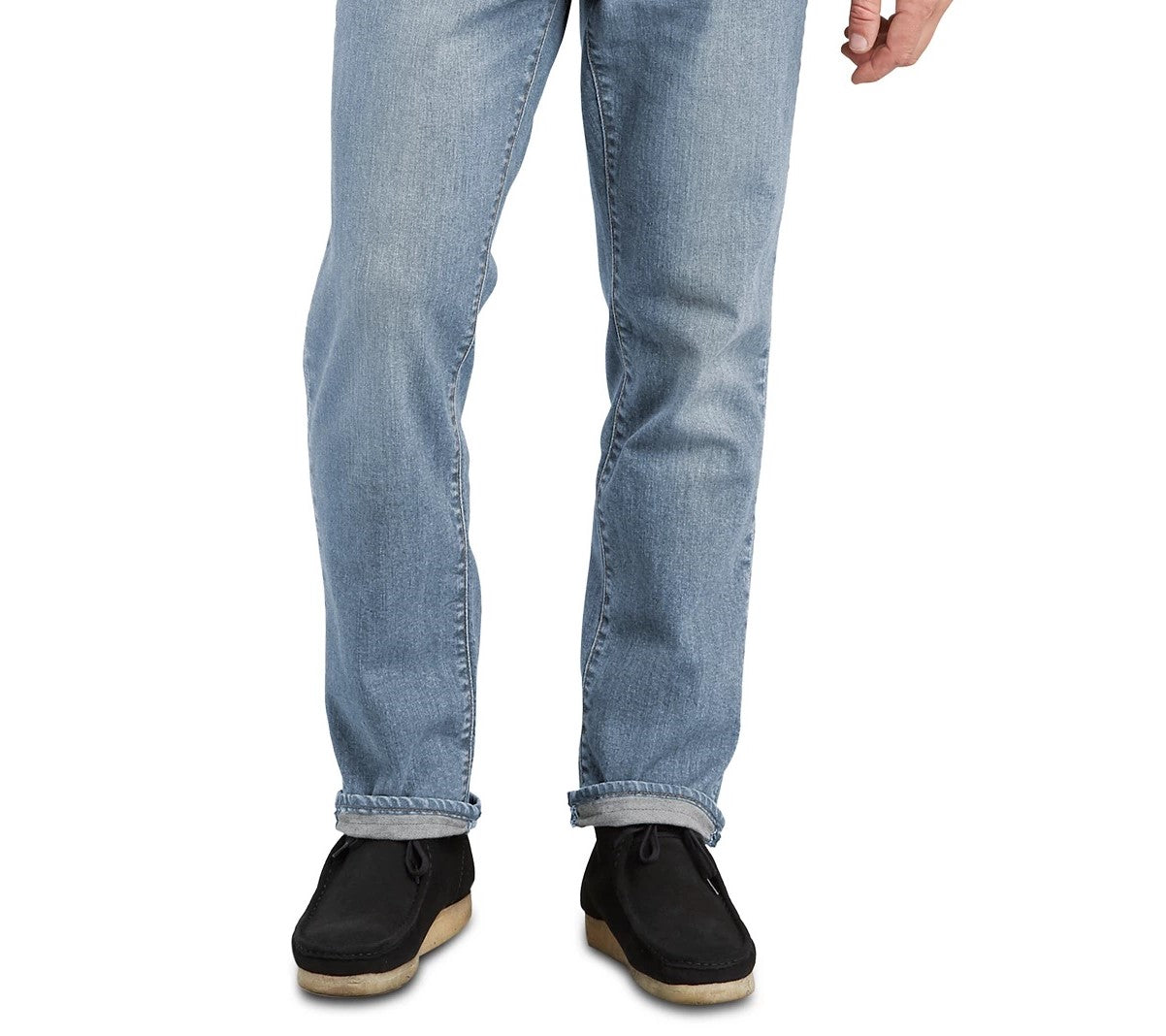 Calça Jeans Levi's Masculina Athletic Fit All Season Tech Rasgada e Reparada Azul Tamanho 34X34