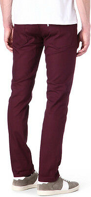 Calça jeans Levi's 511 Slim Fit Commuter masculina, vermelha, tamanho 30x32