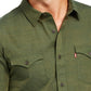 Camisa Levi's Darrow Masculina Verde Tamanho Extra Grande