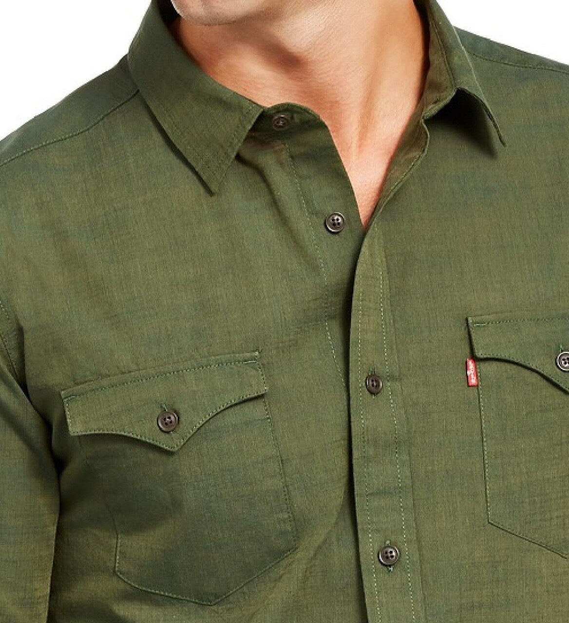 Camisa Levi's Darrow Masculina Verde Tamanho Extra Grande