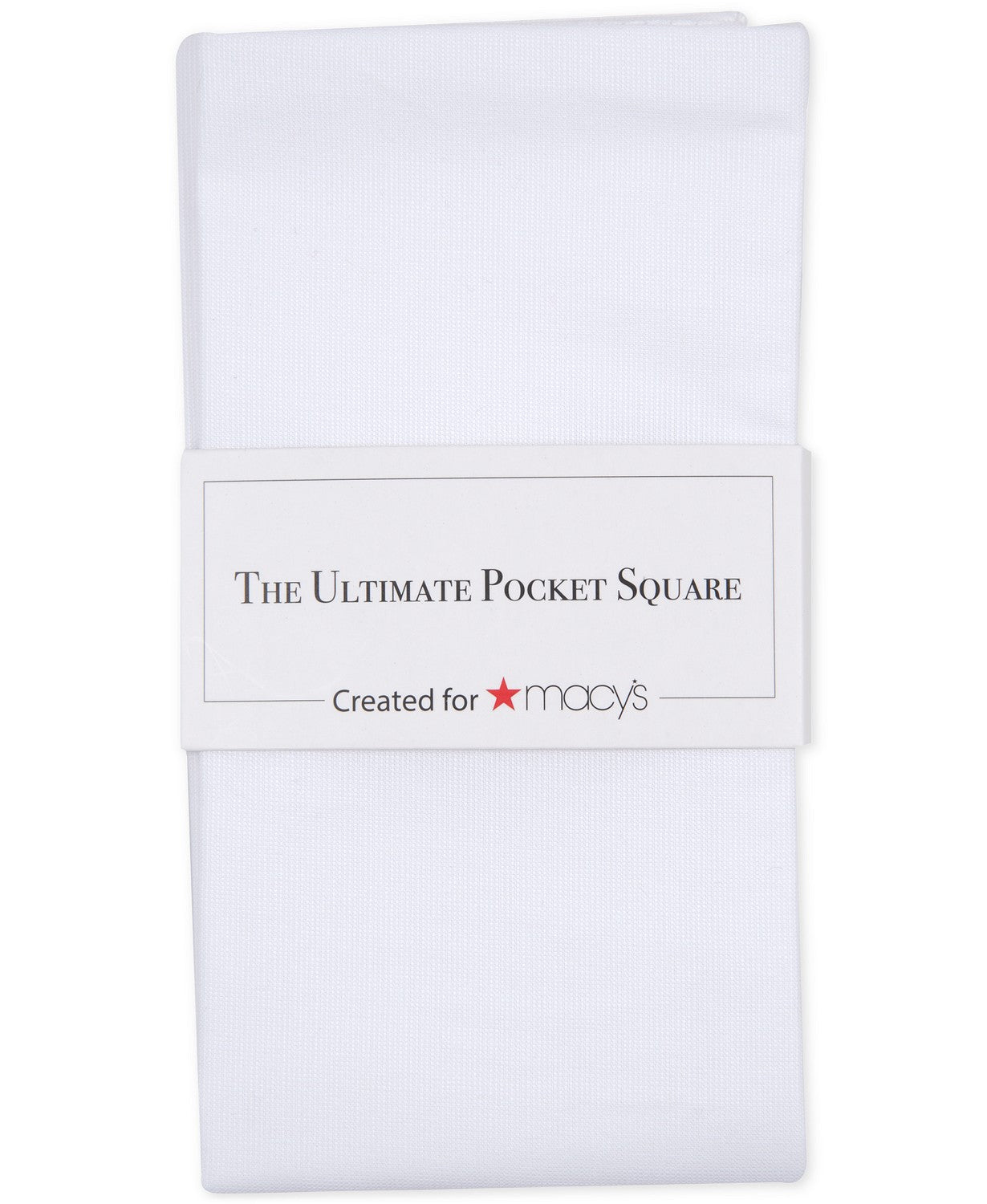 Lenço de bolso Ultimate masculino Four In Hand, branco, tamanho regular