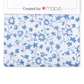 Lenço de bolso floral masculino Four in Hand Pannell azul-marinho tamanho regular
