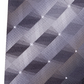 Gravata de seda Van Heusen masculina com estampa geométrica 3D em tons pretos, tamanho regular