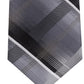 Gravata xadrez clássica Dean masculina Van Heusen, preta, tamanho regular
