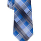 Gravata xadrez clássica Dean masculina Van Heusen, azul, tamanho regular
