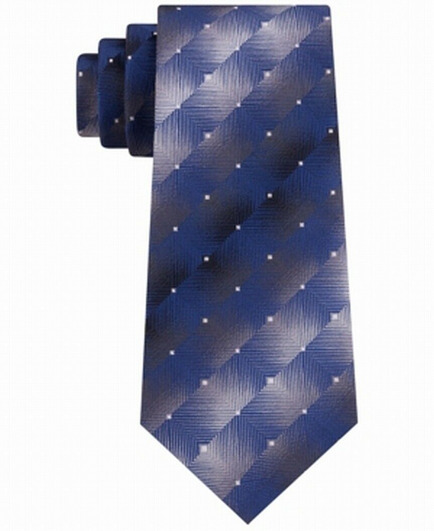 Gravata Van Heusen Pizarroso Geo masculina tamanho marinho regular