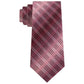 Gravata masculina Van Heusen Garcia Classic Ombre xadrez vermelha tamanho regular