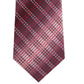 Gravata masculina Van Heusen Garcia Classic Ombre xadrez vermelha tamanho regular