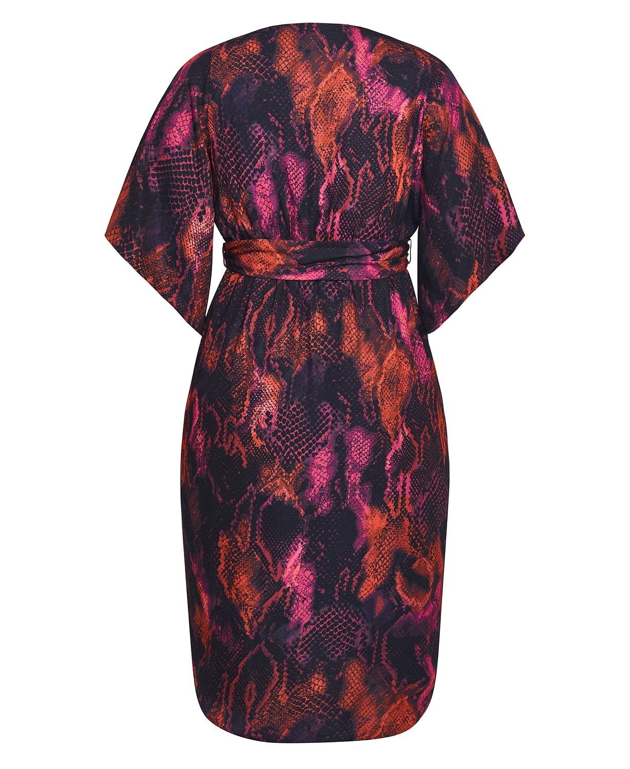 Vestido feminino City Chic Trendy Garnet Slither vermelho brilhante tamanho 18W