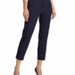 Calça formal feminina Ralph Lauren Stretch Ponte azul marinho, tamanho médio