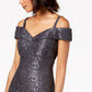 Vestido de renda ombro a ombro feminino R &amp; M Richards