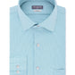 Camisa social masculina Van Heusen Classic/Regular Fit, sem vincos, com elástico e gola flexível, lisa, azul, tamanho 32-33