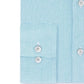 Camisa social masculina Van Heusen Classic/Regular Fit, sem vincos, com elástico e gola flexível, lisa, azul, tamanho 32-33